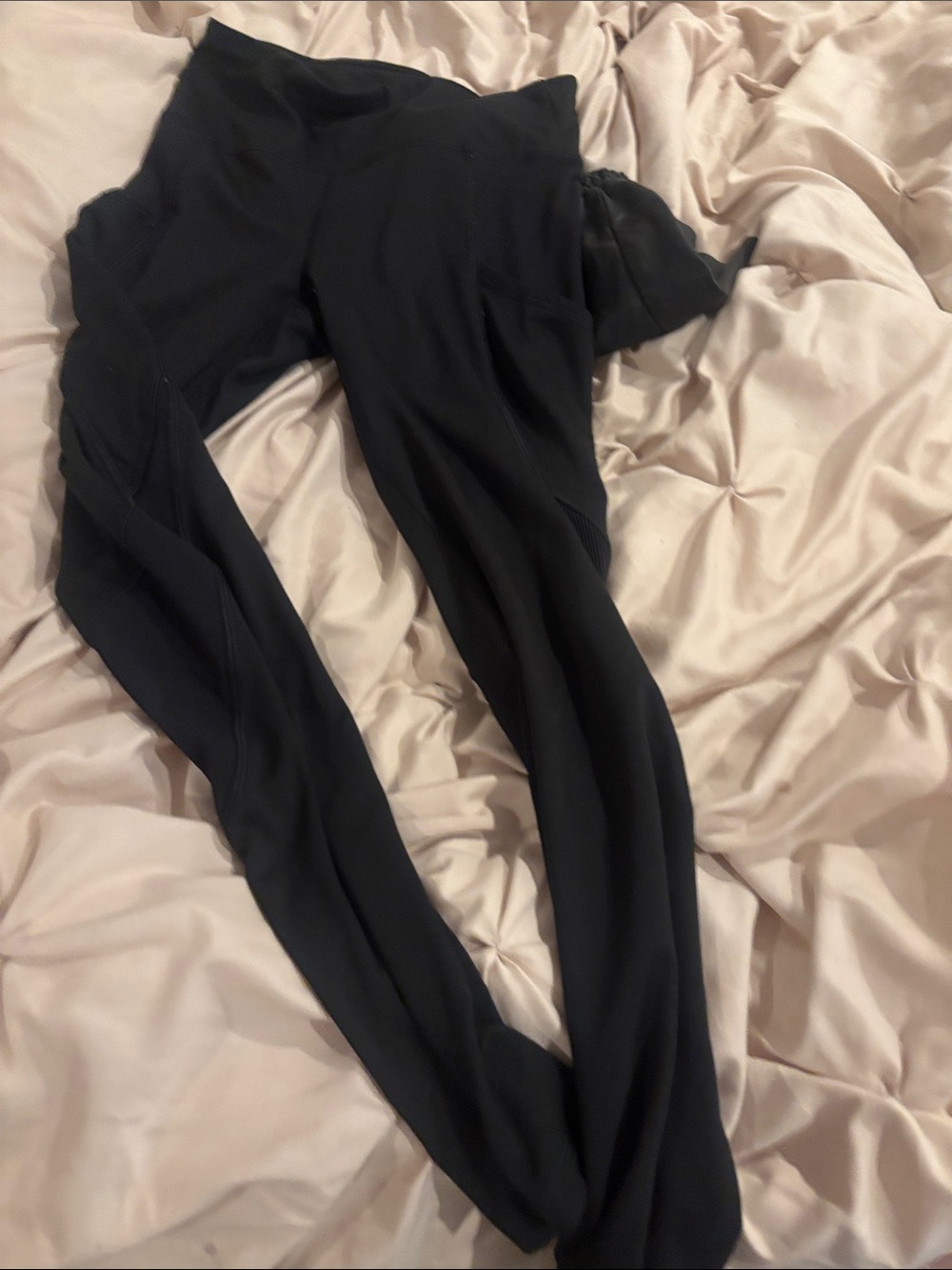 Mono B Black High-Waist Leggings